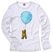 Winnie-The-Pooh With Balloon Women's Long Sleeve Tee