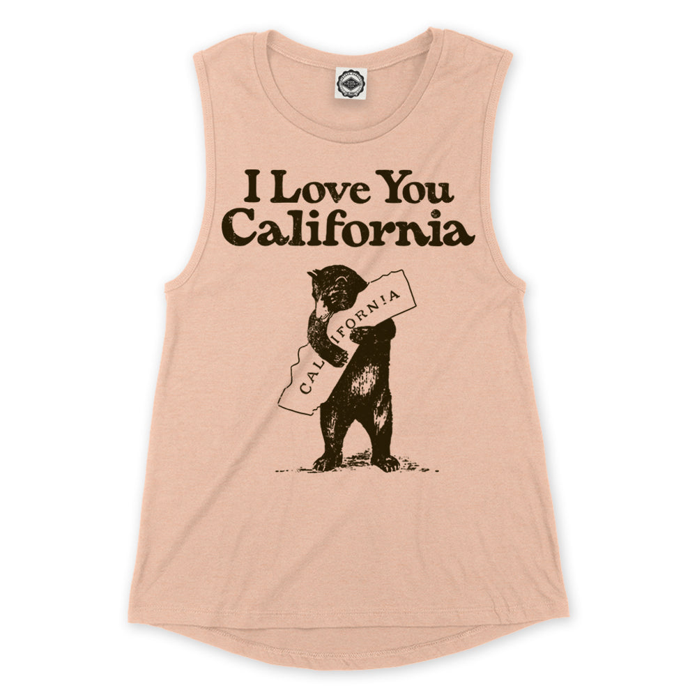 I Love You California Women's Muscle Tee