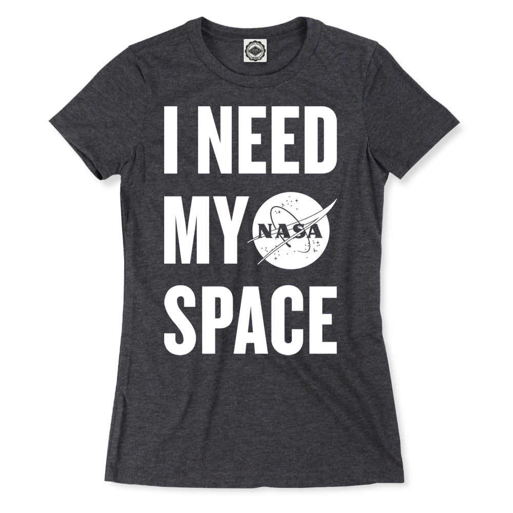 NASA I Need My Space Women's T-Shirt in Charcoal