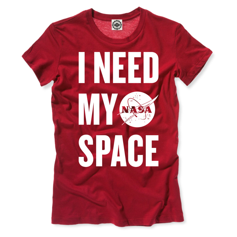 NASA I Need My Space Women's T-Shirt in Red