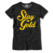 Stay Gold Women's T-Shirt in Black