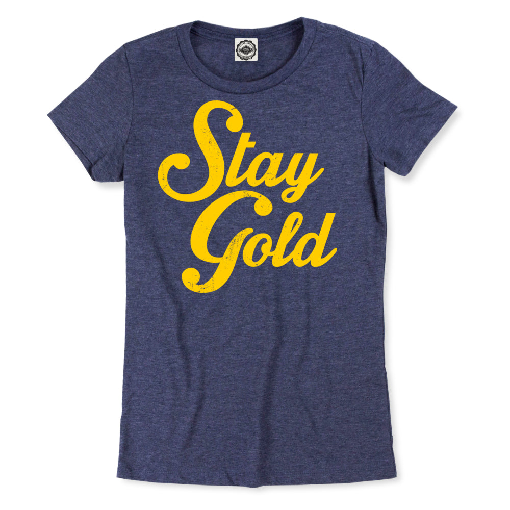 Stay Gold Women's T-Shirt in Gold