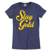 Stay Gold Women's T-Shirt in Gold