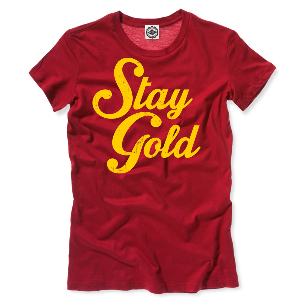 Stay Gold Women's T-Shirt in Gold