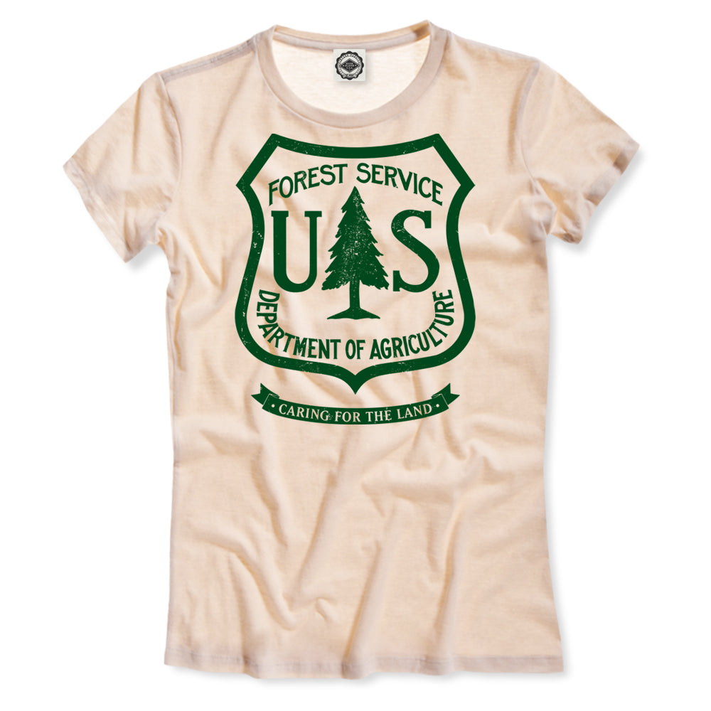 USDA Forest Service Insignia Women's T-Shirt in Cream