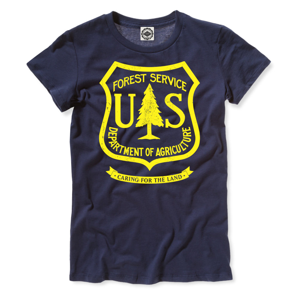 USDA Forest Service Insignia Women's T-Shirt in Navy