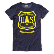 USDA Forest Service Insignia Women's T-Shirt in Navy