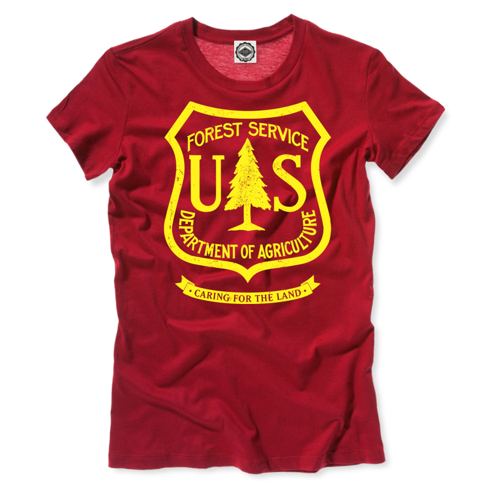 USDA Forest Service Insignia Women's T-Shirt in Red