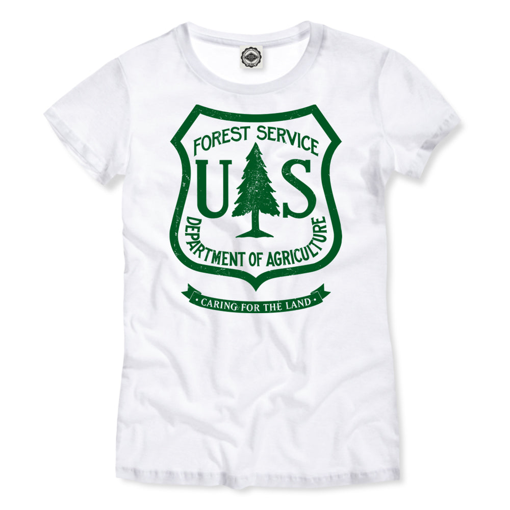 USDA Forest Service Insignia Women's T-Shirt in White