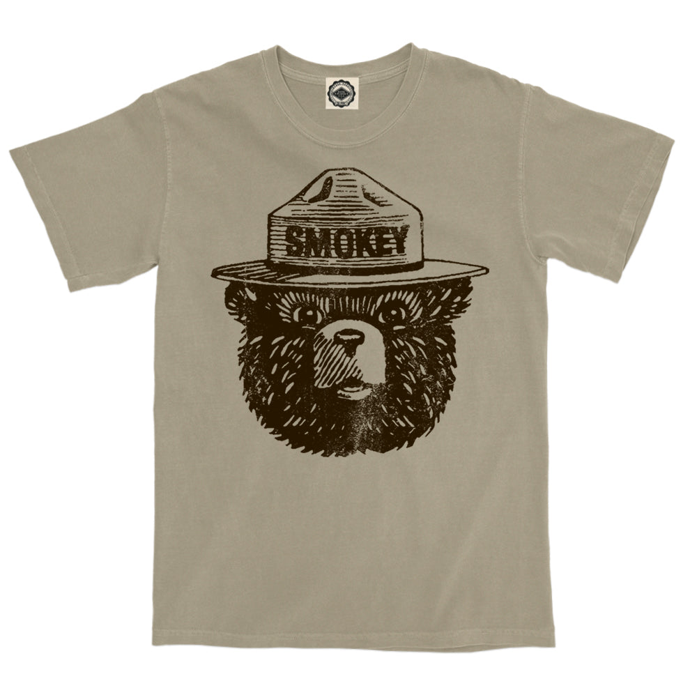 Official Smokey Bear Men's Pigment Dyed Tee