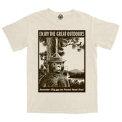 Smokey Bear "Enjoy The Great Outdoors" Men's Pigment Dyed Tee