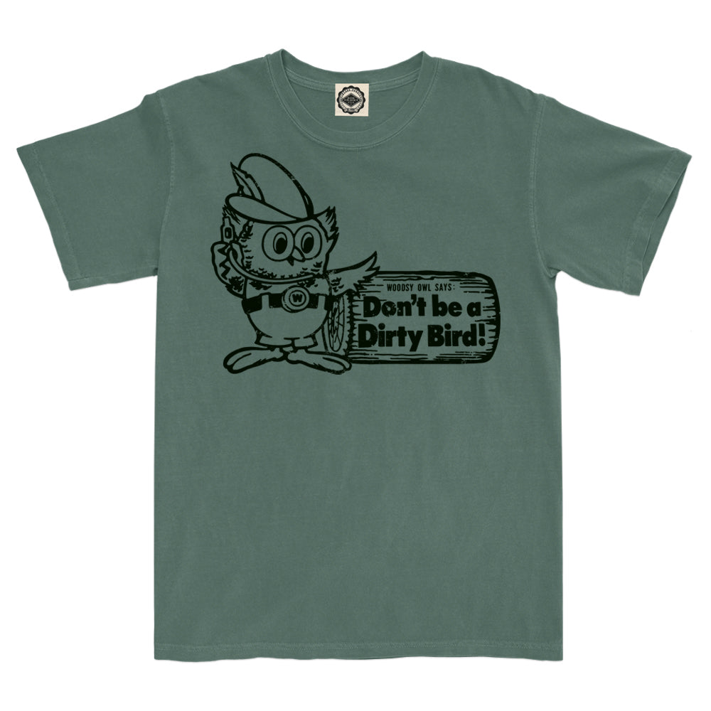 Woodsy Owl "Don't Be A Dirty Bird" Men's Pigment Dyed Tee