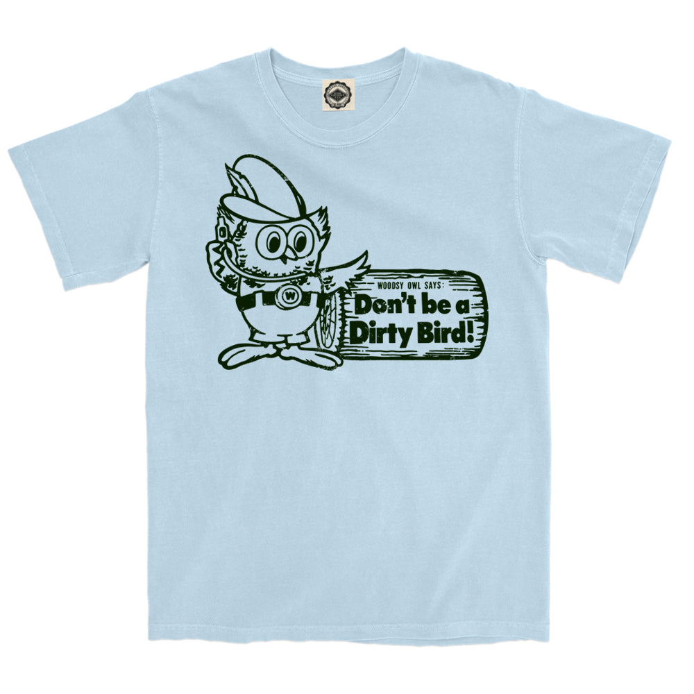 Woodsy Owl "Don't Be A Dirty Bird" Men's Pigment Dyed Tee