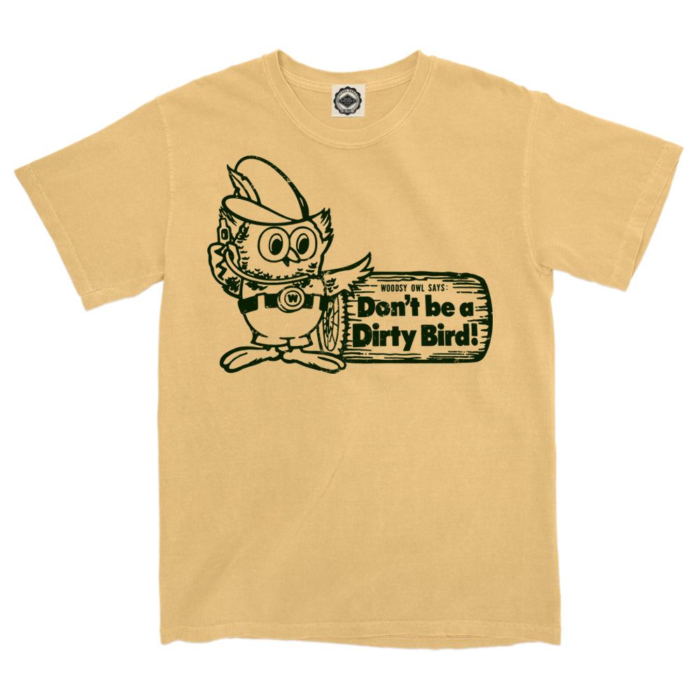 Woodsy Owl "Don't Be A Dirty Bird" Men's Pigment Dyed Tee