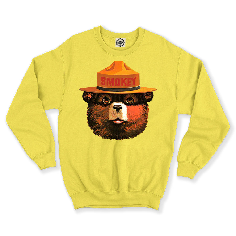 Multicolor Smokey Bear Unisex Crew Sweatshirt