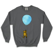 Winnie-The-Pooh With Balloon Unisex Crew Sweatshirt