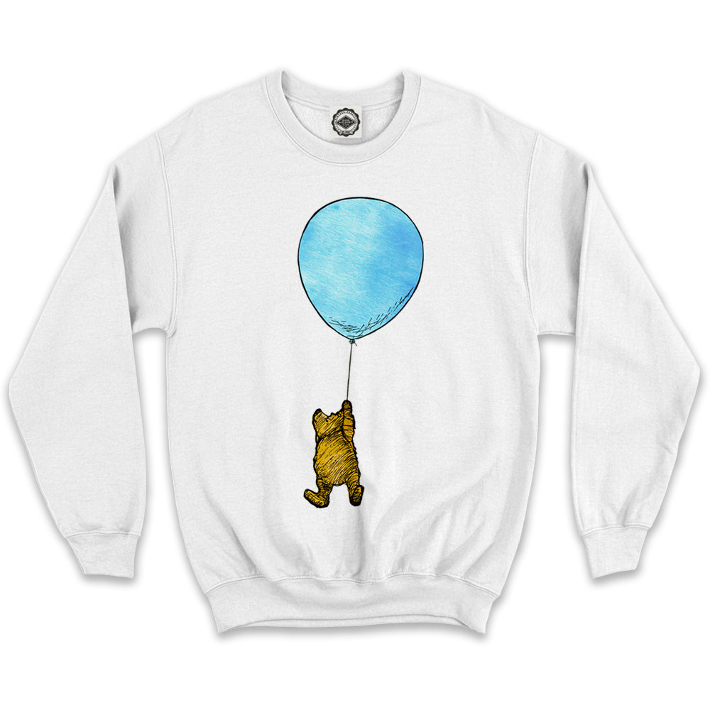 Winnie-The-Pooh With Balloon Unisex Crew Sweatshirt