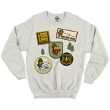 Woodsy Owl Patches Unisex Crew Sweatshirt