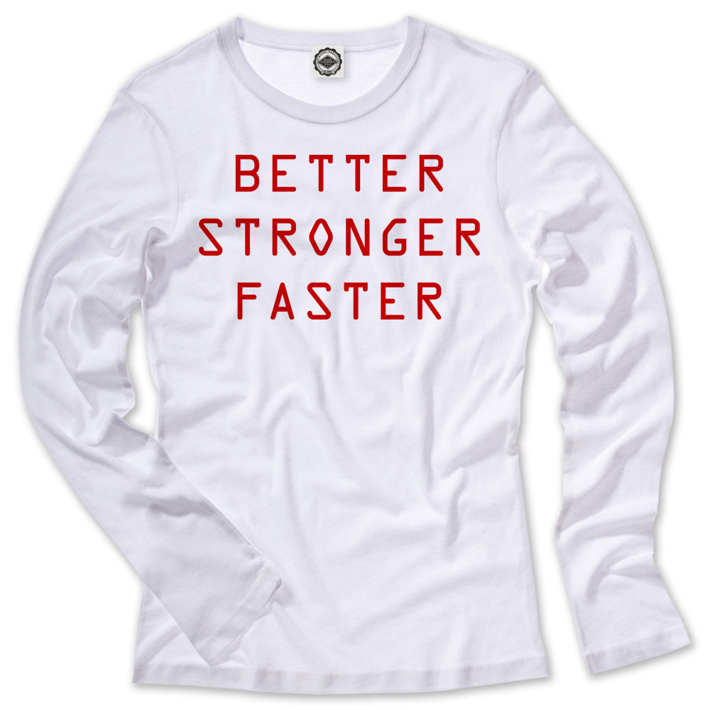 Better Stronger Faster Kid's Long Sleeve Tee