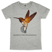 Respect The Wilderness Hummingbird Kid's Tee