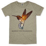 Respect The Wilderness Hummingbird Kid's Tee