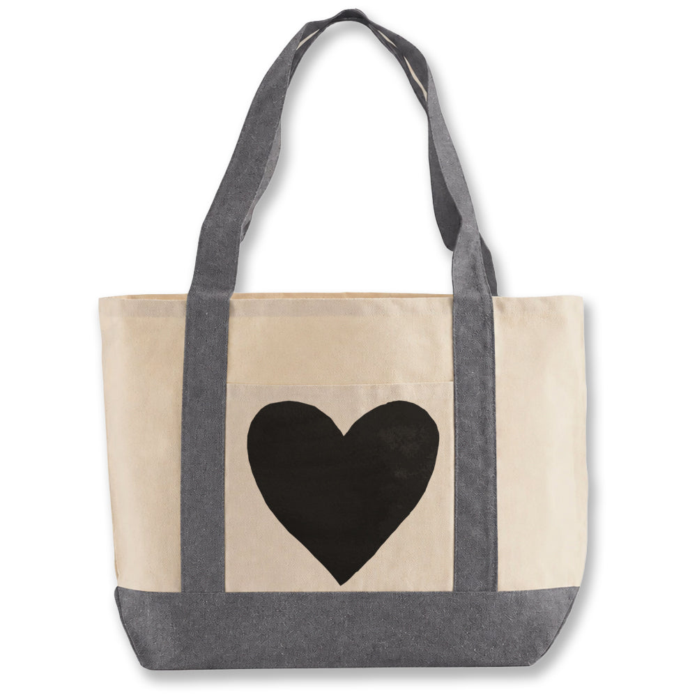 Vintage Heart Shopping Bag (Large)
