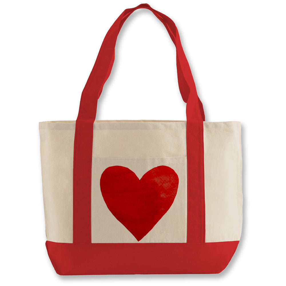 Vintage Heart Shopping Bag (Large)