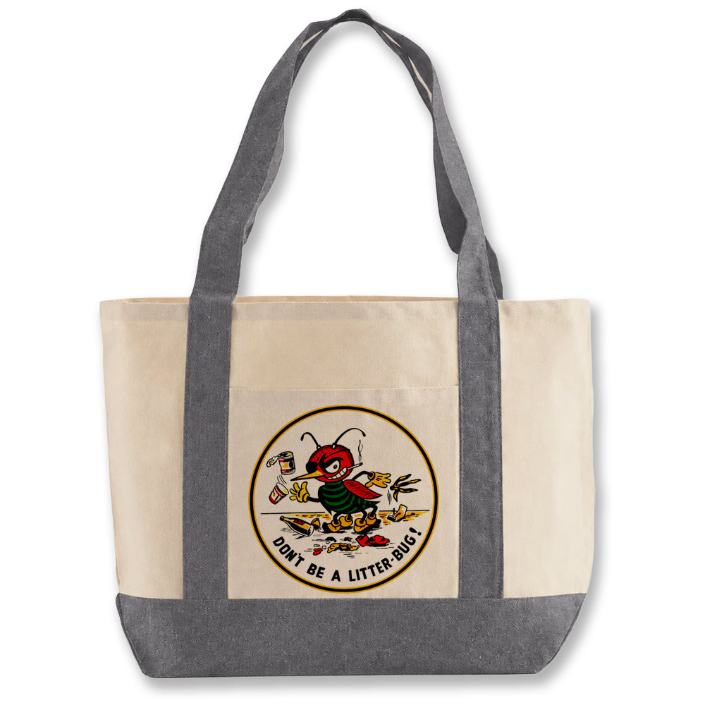 Vintage Litter-Bug Shopping Bag (Large)