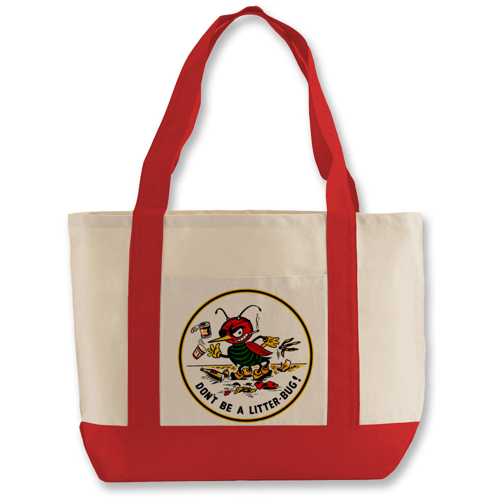 Vintage Litter-Bug Shopping Bag (Large)