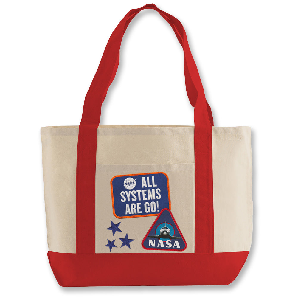 NASA Patches Shopping Bag (Large)