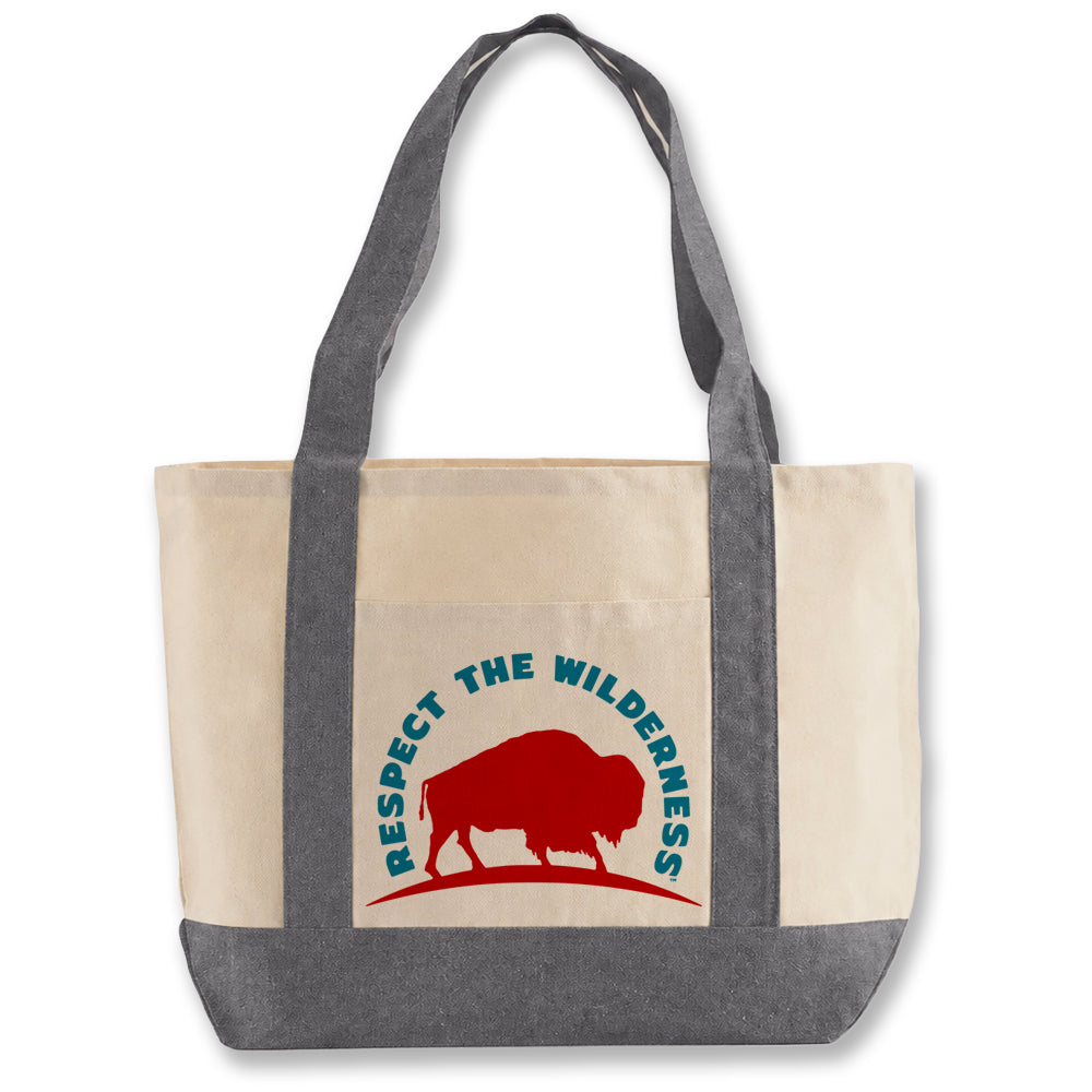 Respect The Wilderness Logo Shopping Bag (Large)