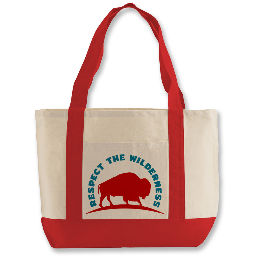 Respect The Wilderness Logo Shopping Bag (Large)
