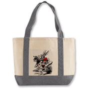 White Rabbit In Wonderland Shopping Bag (Large)