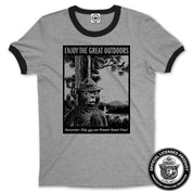 Smokey Bear "Enjoy The Great Outdoors" Men's Ringer Tee