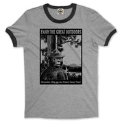 Smokey Bear "Enjoy The Great Outdoors" Men's Ringer Tee