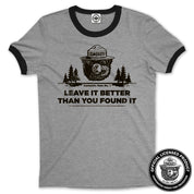 Smokey Bear's Campsite Rule Men's Ringer Tee