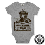 Smokey Bear "Keep America Clean & Green" Infant Onesie