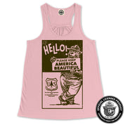 Smokey Bear "Please Keep America Beautiful" Women's Draped Racerback Tank