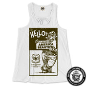 Smokey Bear "Please Keep America Beautiful" Women's Draped Racerback Tank