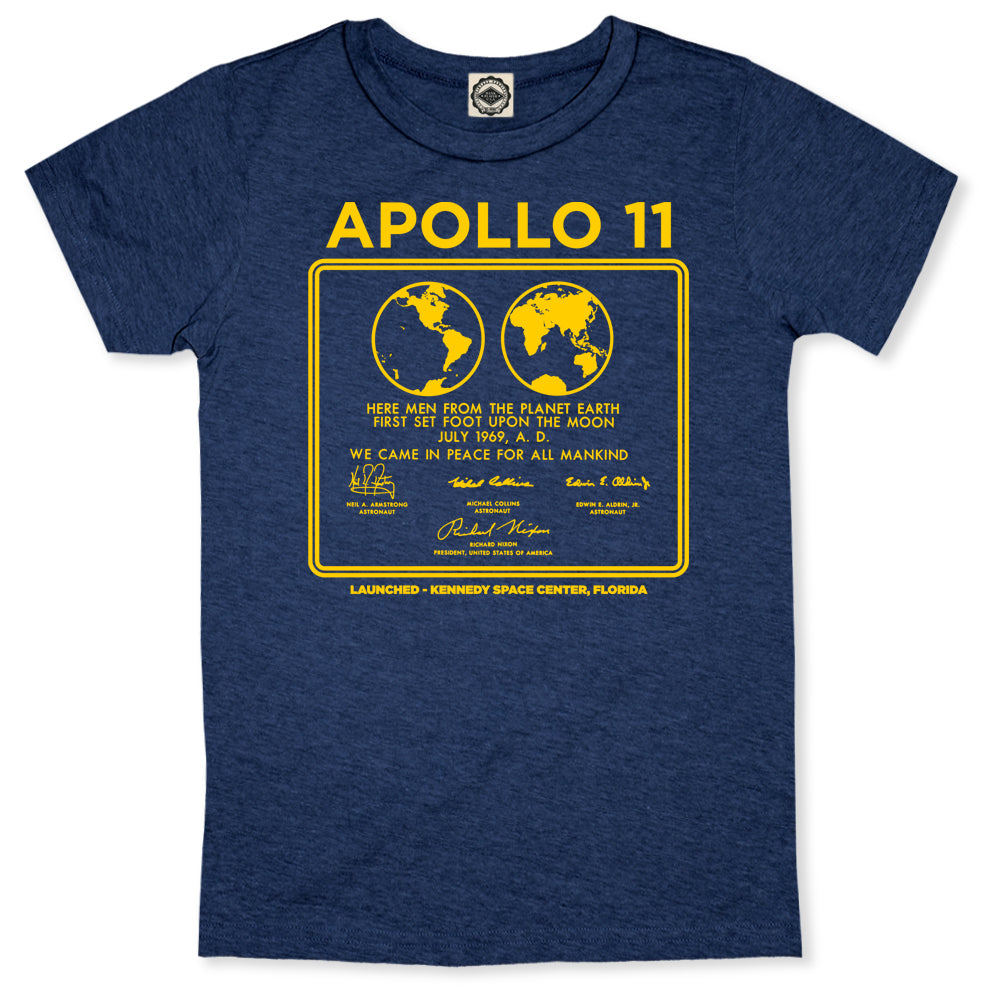 NASA Apollo 11 Plaque Women's Boyfriend Tee