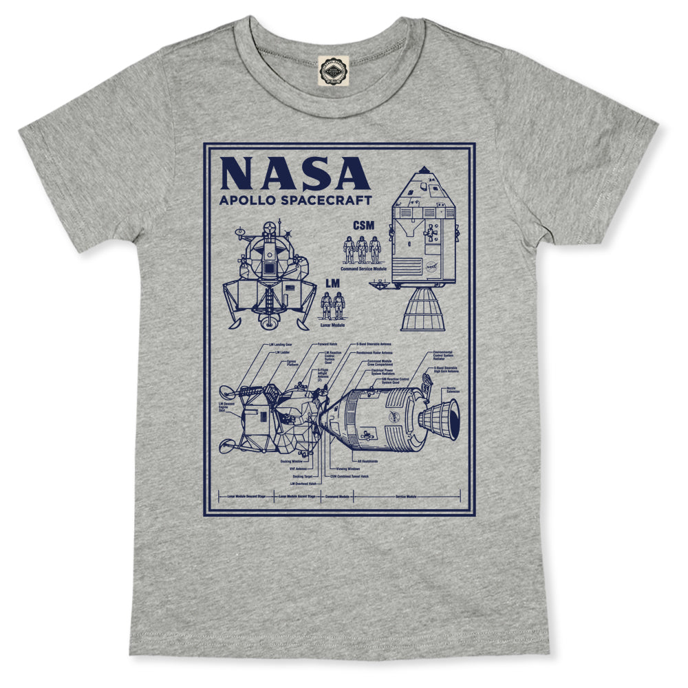 NASA Apollo Spacecraft Blueprint Men's Tee