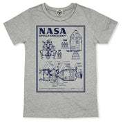 NASA Apollo Spacecraft Blueprint Toddler Tee