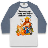 Smokey Bear Vintage "Babes In The Woods" Unisex Baseball Tee