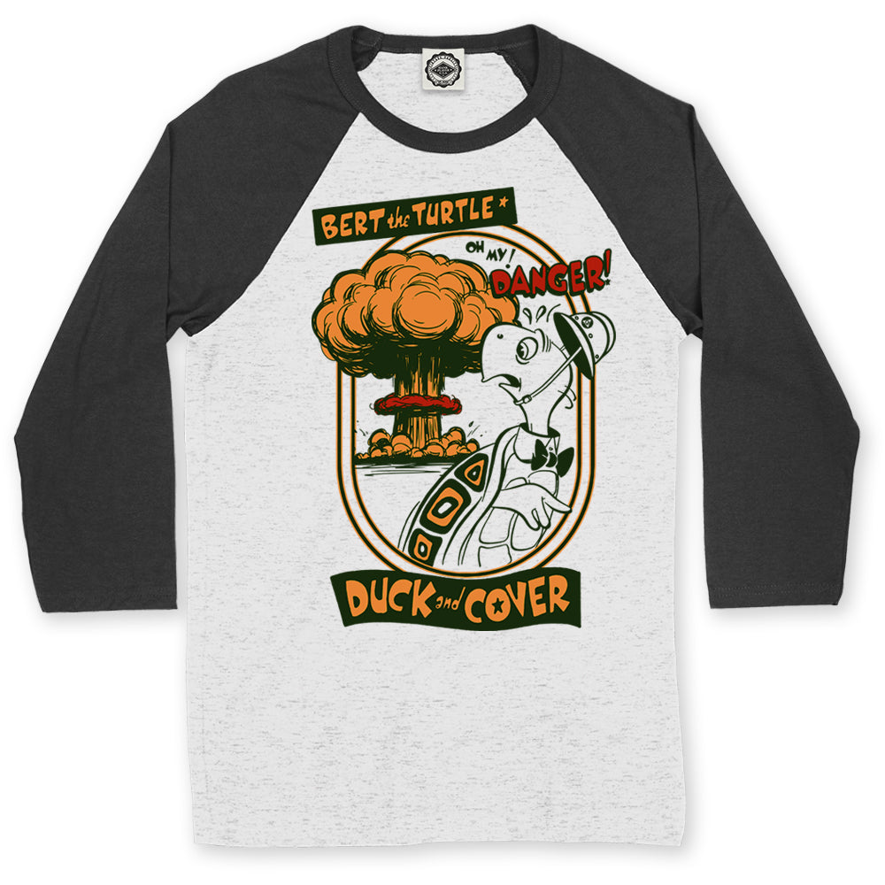 Bert The Turtle "Oh My Danger!" Unisex Baseball Tee