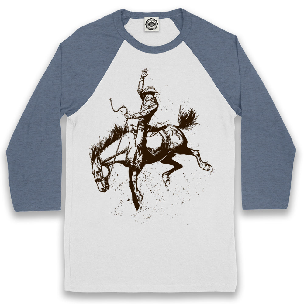 Cowboy Bronco Unisex Baseball Tee