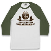 Smokey Bear's Campsite Rule Unisex Baseball Tee