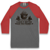 Smokey Bear's Campsite Rule Unisex Baseball Tee