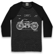 Harley-Davidson Motorcycle Patent Unisex Baseball Tee