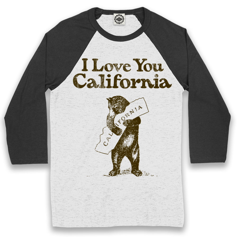 I Love You California Unisex Baseball Tee