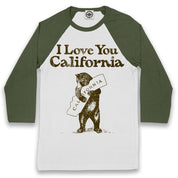 I Love You California Unisex Baseball Tee